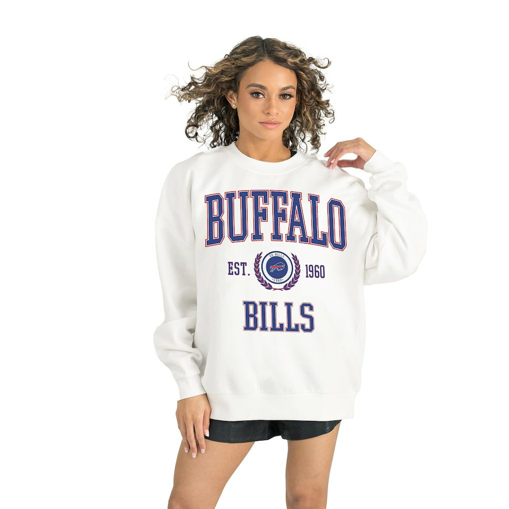 Gameday Couture Women's Timeless Triumph Premium Fleece Pullover Sweatshirt - Buffalo Bills