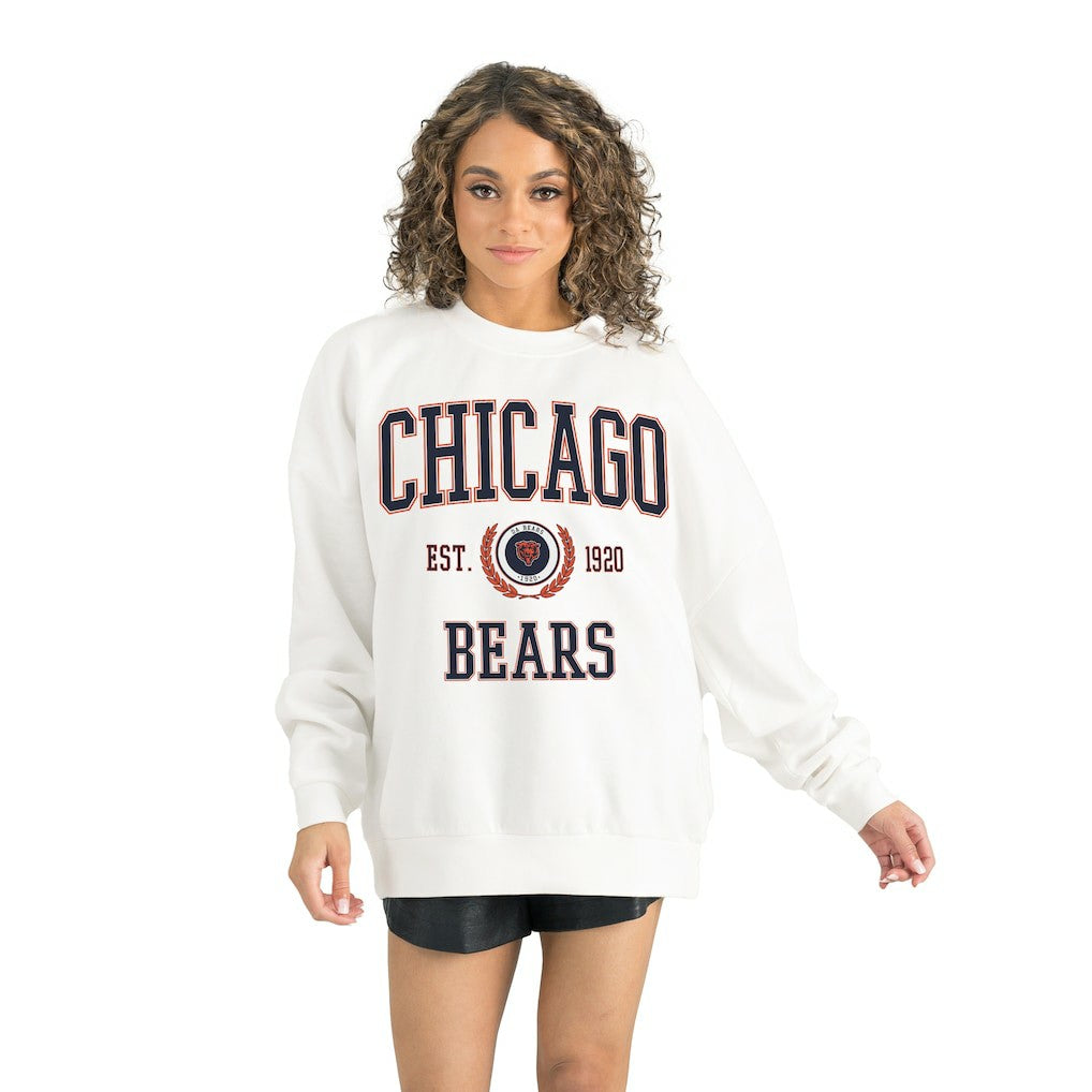Gameday Couture Women's Timeless Triumph Premium Fleece Pullover Sweatshirt - Chicago Bears