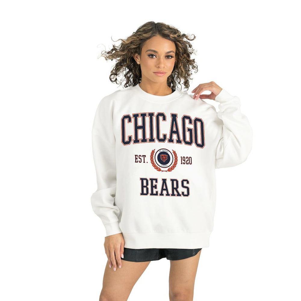 Gameday Couture Women's Timeless Triumph Premium Fleece Pullover Sweatshirt - Chicago Bears