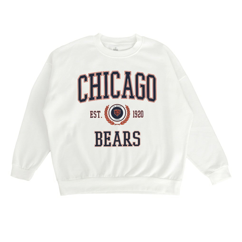 Gameday Couture Women's Timeless Triumph Premium Fleece Pullover Sweatshirt - Chicago Bears