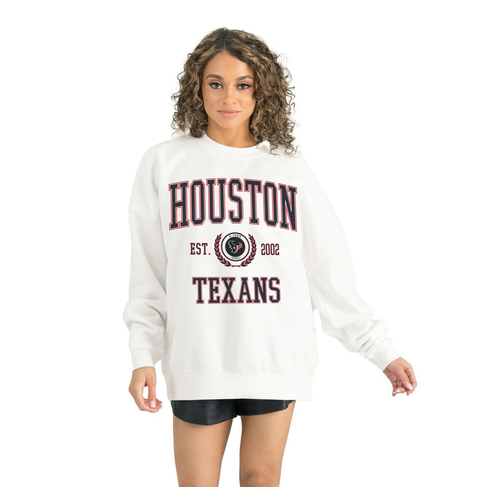 Gameday Couture Women's Timeless Triumph Premium Fleece Pullover Sweatshirt - Houston Texans