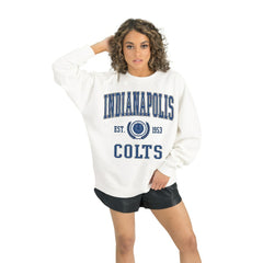 Gameday Couture Women's Timeless Triumph Premium Fleece Pullover Sweatshirt - Indianapolis Colts