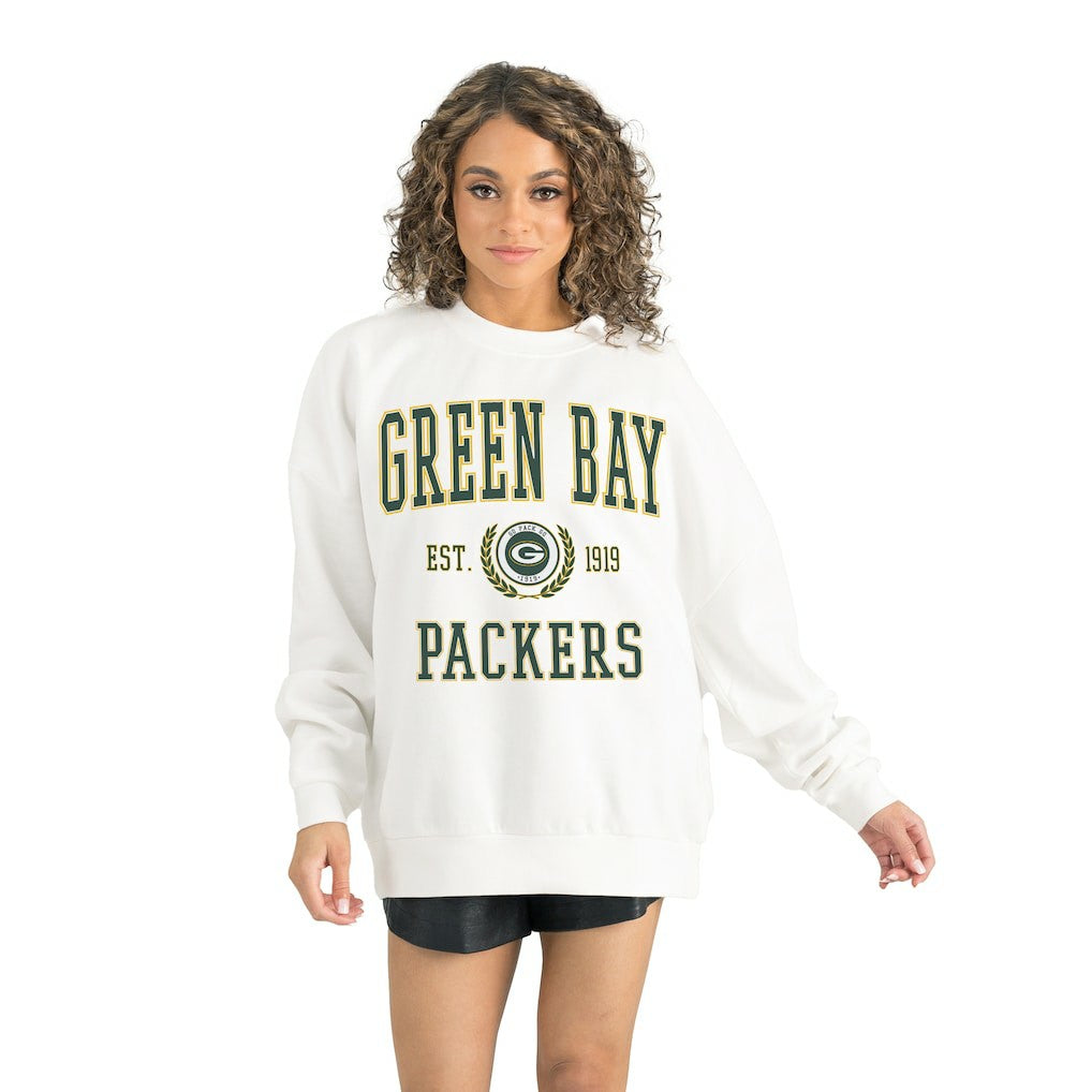 Gameday Couture Women's Timeless Triumph Premium Fleece Pullover Sweatshirt - Green Bay Packers
