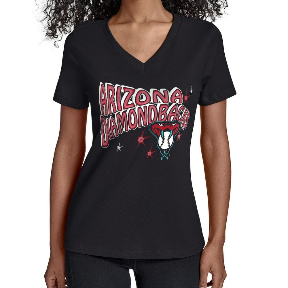 MLB Arizona Diamondbacks Starter Women's Fireworks V-Neck T-Shirt
