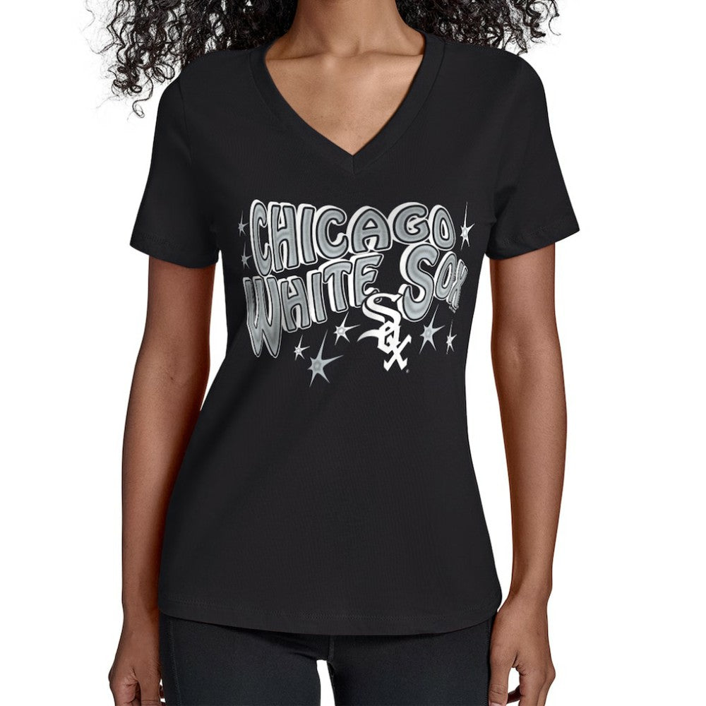 MLB Chicago White Sox Starter Women's Fireworks V-Neck T-Shirt