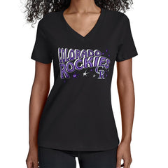 MLB Colorado Rockies Starter Women's Fireworks V-Neck T-Shirt