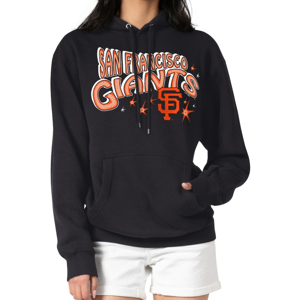 MLB San Francisco Giants Starter Women's Fireworks Fleece Tri-Blend Pullover Hoodie
