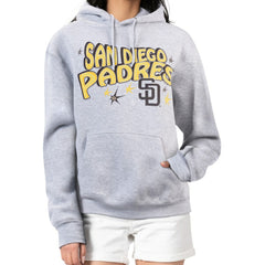 MLB San Diego Padres Starter Women's Fireworks Fleece Tri-Blend Pullover Hoodie