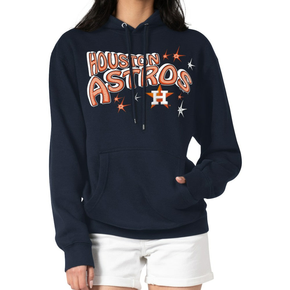 MLB Houston Astros Starter Women's Fireworks Fleece Tri-Blend Pullover Hoodie