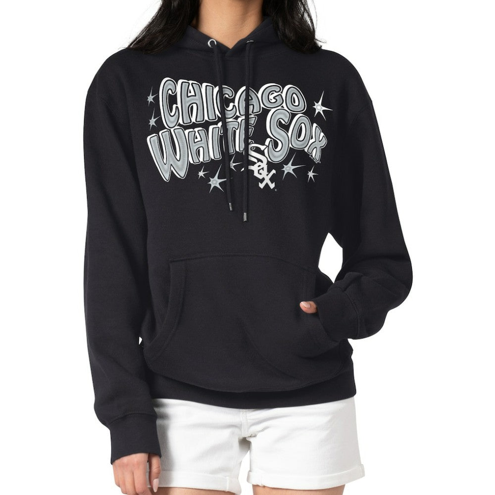 MLB Chicago White Sox Starter Women's Fireworks Fleece Tri-Blend Pullover Hoodie