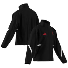 Manchester United Youth 2025/26 Club Anthem Full-Zip Jacket - Adidas Black