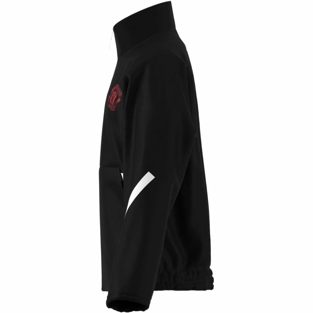 Manchester United Youth 2025/26 Club Anthem Full-Zip Jacket - Adidas Black