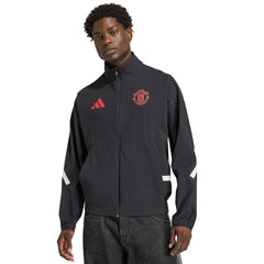 Manchester United 2025/26 Club Anthem Full-Zip Jacket - Adidas Black