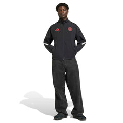 Manchester United 2025/26 Club Anthem Full-Zip Jacket - Adidas Black