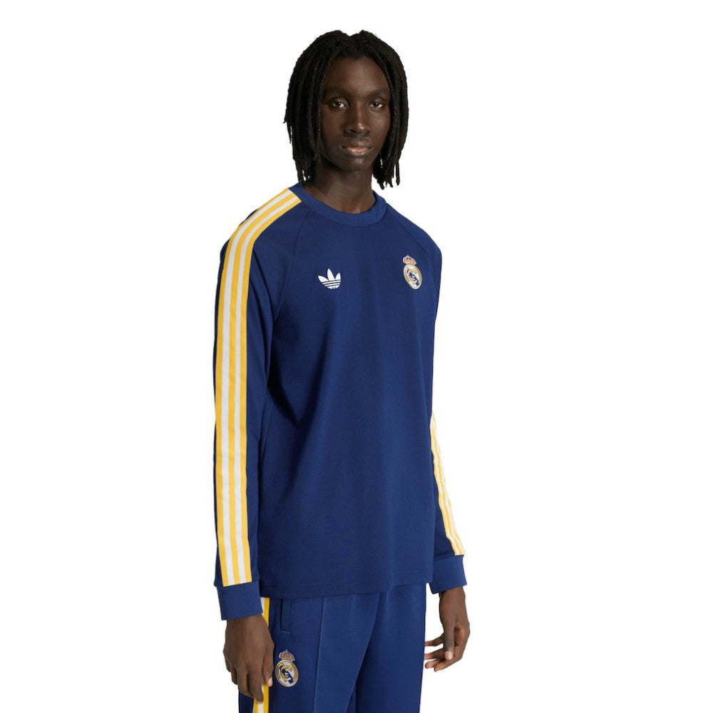 Real Madrid Originals Culturewear Originals Long Sleeve T-Shirt - Adidas Navy