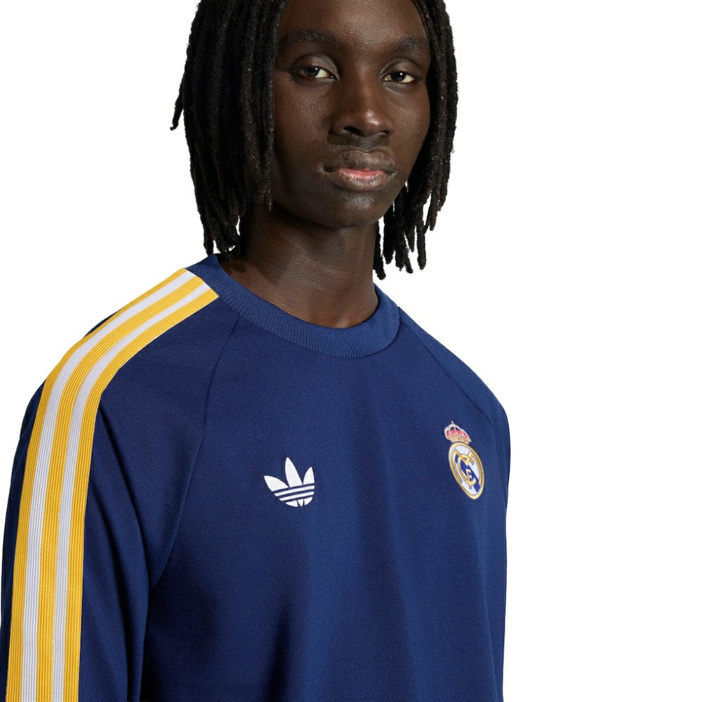 Real Madrid Originals Culturewear Originals Long Sleeve T-Shirt - Adidas Navy