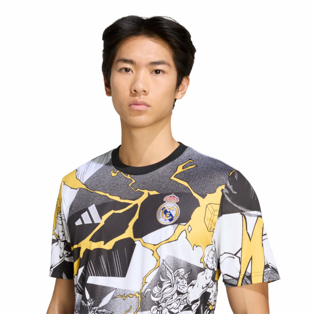 Real Madrid x Marvel AEROREADY 2025/26 Pre-Match Top - Adidas White