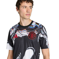 Manchester United 2025/26 Pre-Match Training Jersey - Adidas Black
