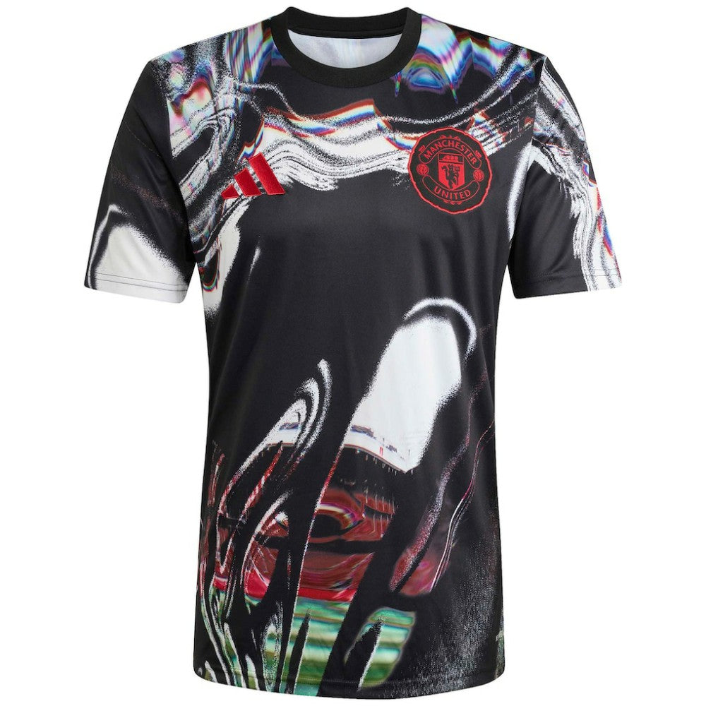 Manchester United 2025/26 Pre-Match Training Jersey - Adidas Black