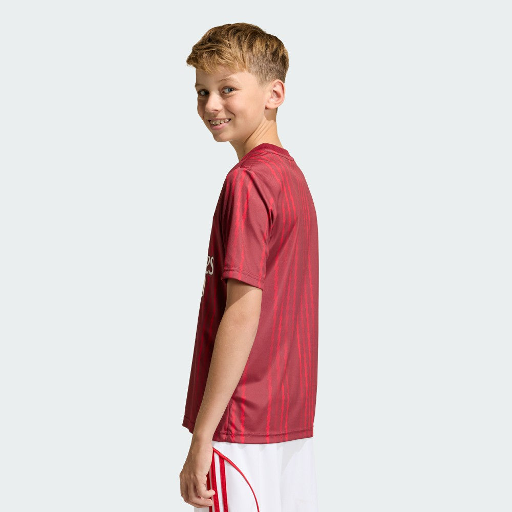 Arsenal Youth 2025/26 Pre-Match Training Jersey - Adidas Red