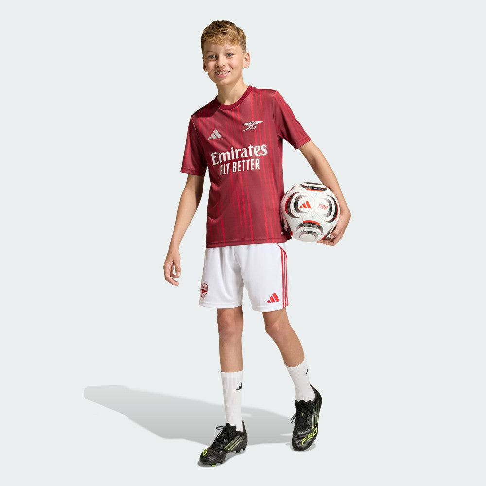Arsenal Youth 2025/26 Pre-Match Training Jersey - Adidas Red