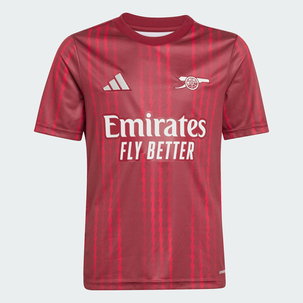 Arsenal Youth 2025/26 Pre-Match Training Jersey - Adidas Red