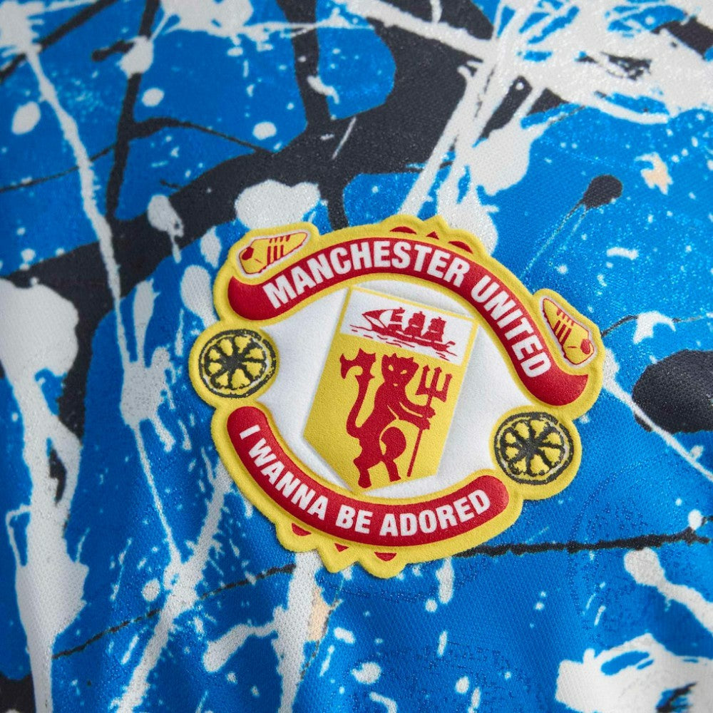 Manchester United X Stone Roses Replica Jersey - Adidas Blue
