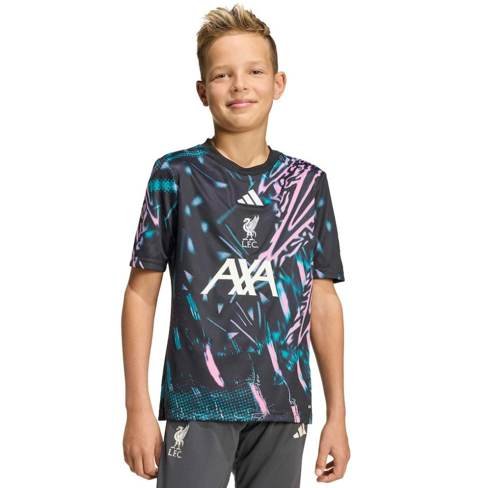 Liverpool Youth 2025/26 Pre-Match Training Jersey - Adidas Black