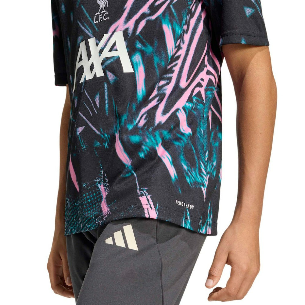 Liverpool Youth 2025/26 Pre-Match Training Jersey - Adidas Black