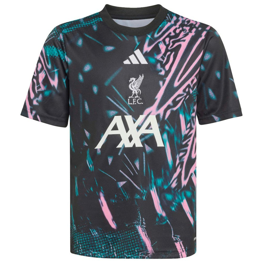 Liverpool Youth 2025/26 Pre-Match Training Jersey - Adidas Black
