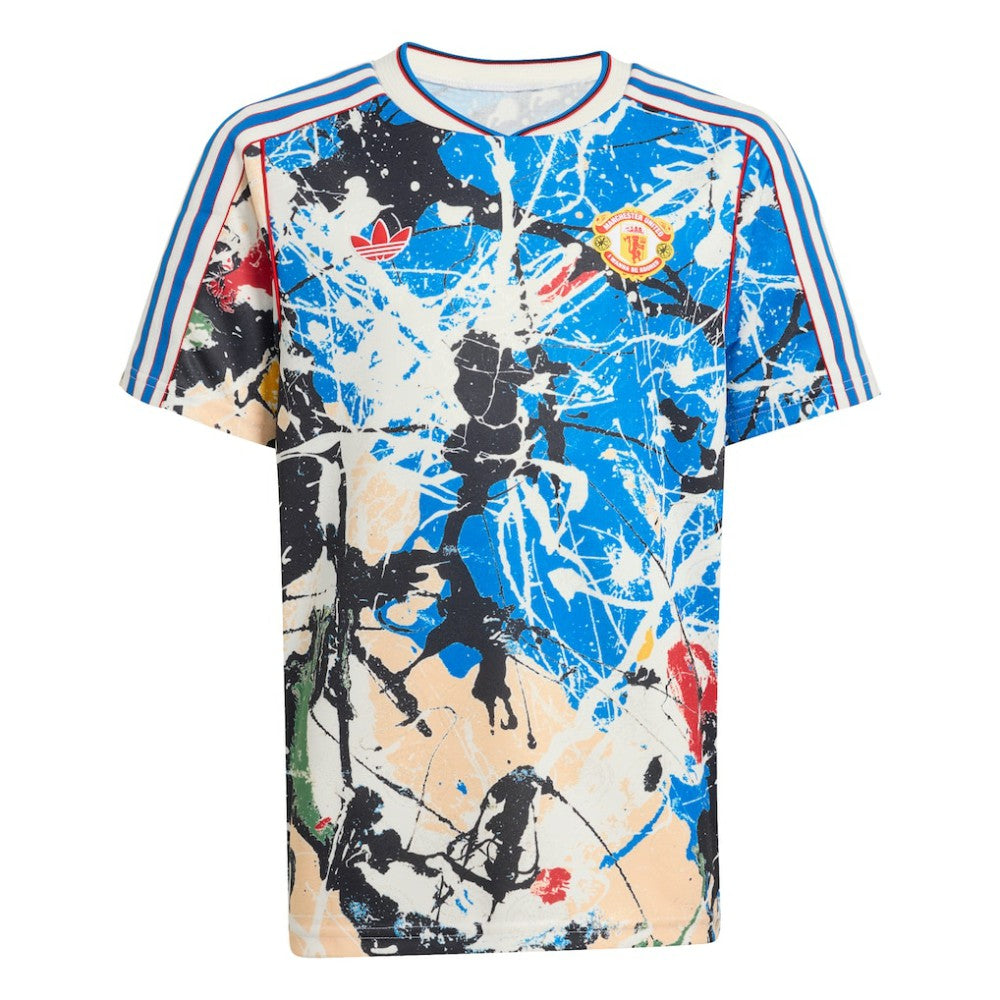 Manchester United X Stone Roses Youth Replica Jersey - Adidas Blue