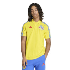 Club America 2025/26 DNA Alphaskin Polo - Adidas Yellow