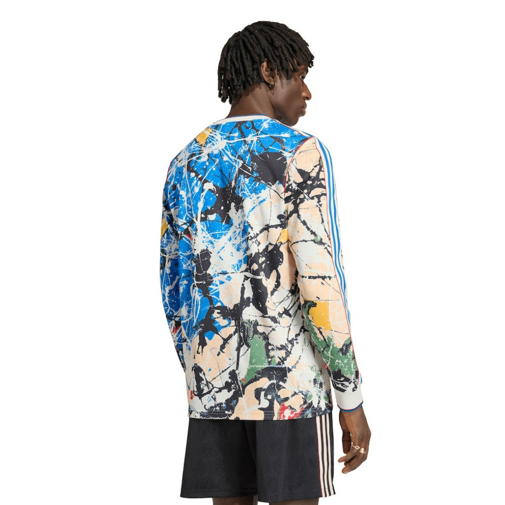 Manchester United X Stone Roses Long Sleeve Replica Jersey - Adidas Blue