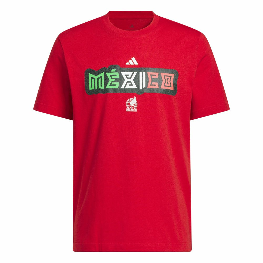 Mexico National Team Jersey Hook T-Shirt - Adidas Red