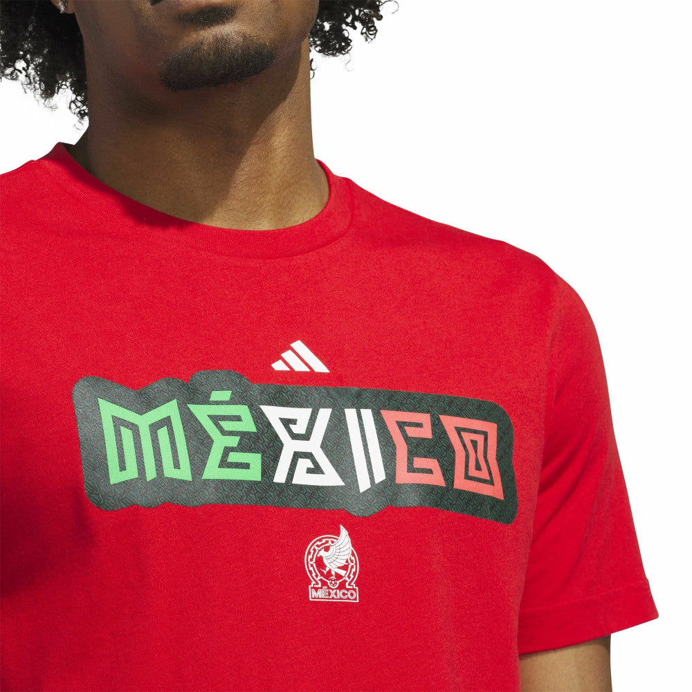 Mexico National Team Jersey Hook T-Shirt - Adidas Red