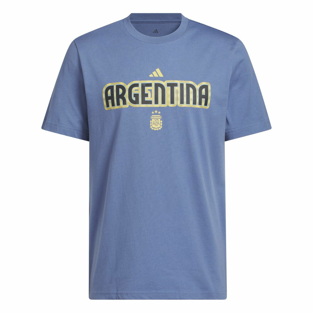 Argentina National Team Jersey Hook T-Shirt - Adidas Blue