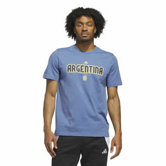 Argentina National Team Jersey Hook T-Shirt - Adidas Blue