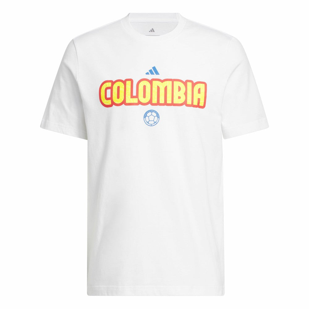 Colombia National Team Jersey Hook T-Shirt - Adidas White