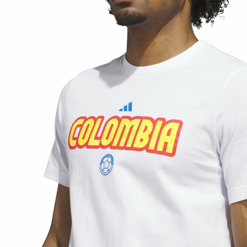 Colombia National Team Jersey Hook T-Shirt - Adidas White