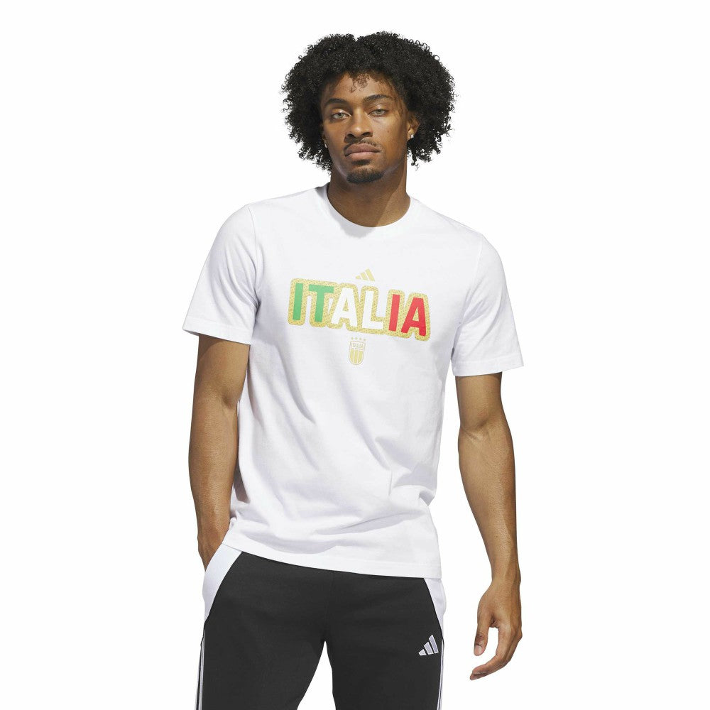 Italy National Team Jersey Hook T-Shirt - Adidas White