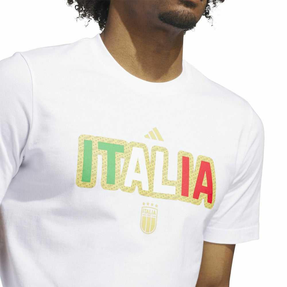 Italy National Team Jersey Hook T-Shirt - Adidas White