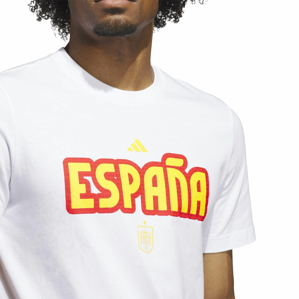 Spain National Team Jersey Hook T-Shirt - Adidas White