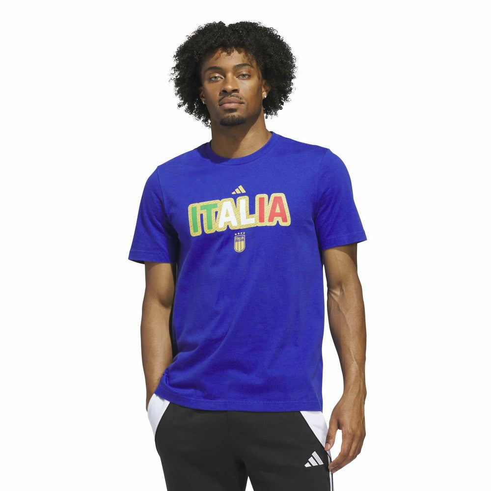 Italy National Team Jersey Hook T-Shirt - Adidas Blue