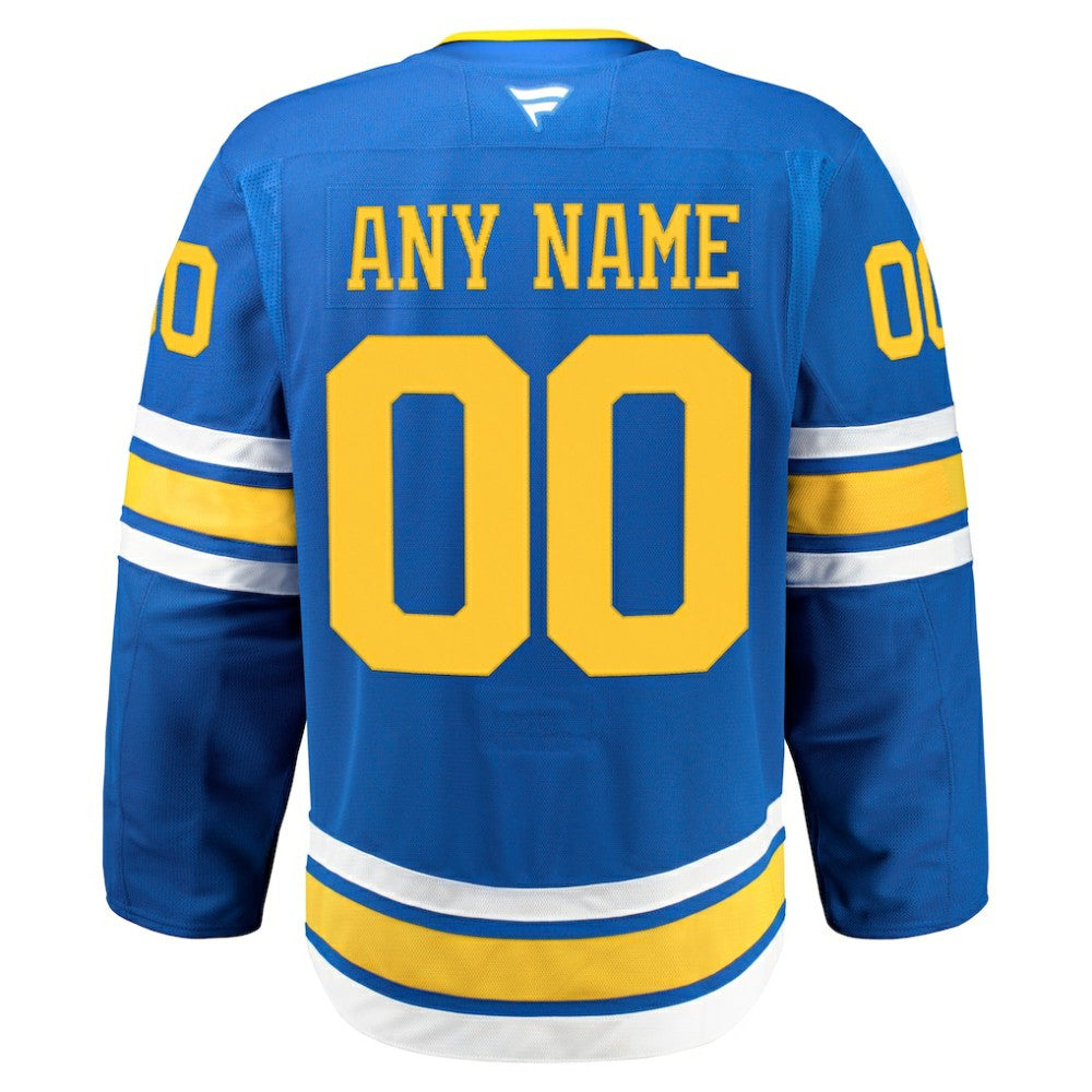 NHL Blue St. Louis Blues Fanatics Home Authentic Pro Custom Jersey