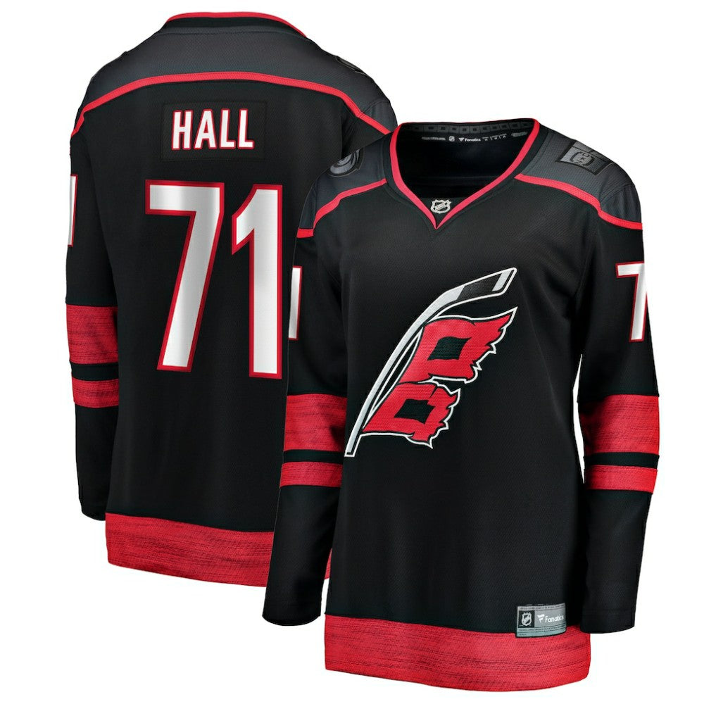 NHL Black Taylor Hall Carolina Hurricanes Fanatics Women's Home Breakaway Player Jersey