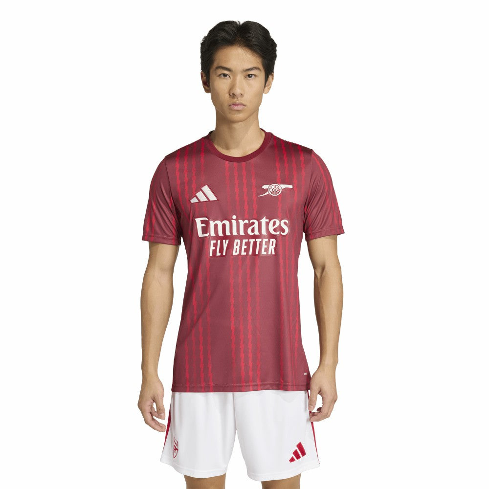 Arsenal 2025/26 Pre-Match Training Jersey - Adidas Red