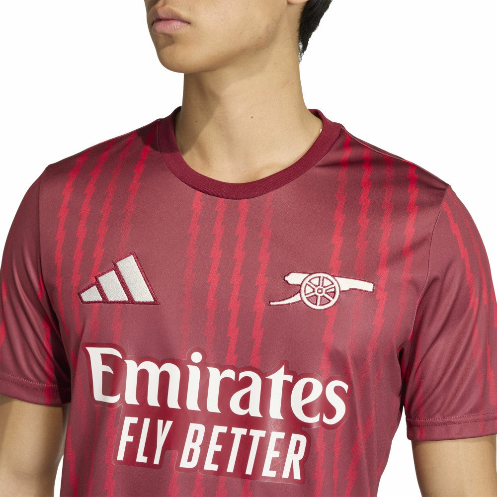 Arsenal 2025/26 Pre-Match Training Jersey - Adidas Red