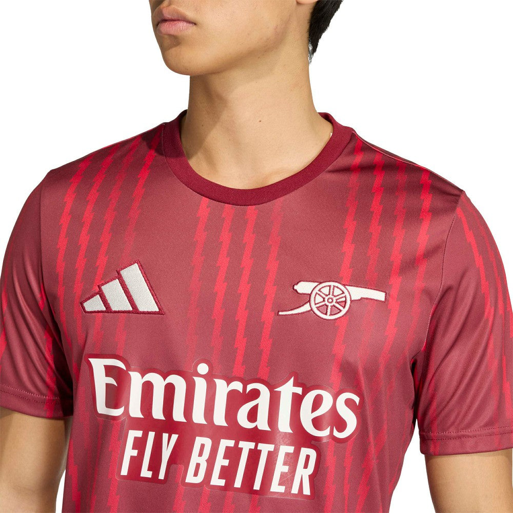 Arsenal 2025/26 Pre-Match Training Jersey - Adidas Red