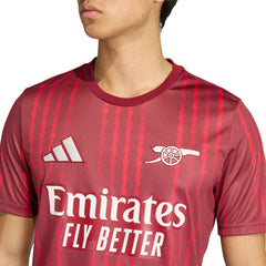 Arsenal 2025/26 Pre-Match Training Jersey - Adidas Red
