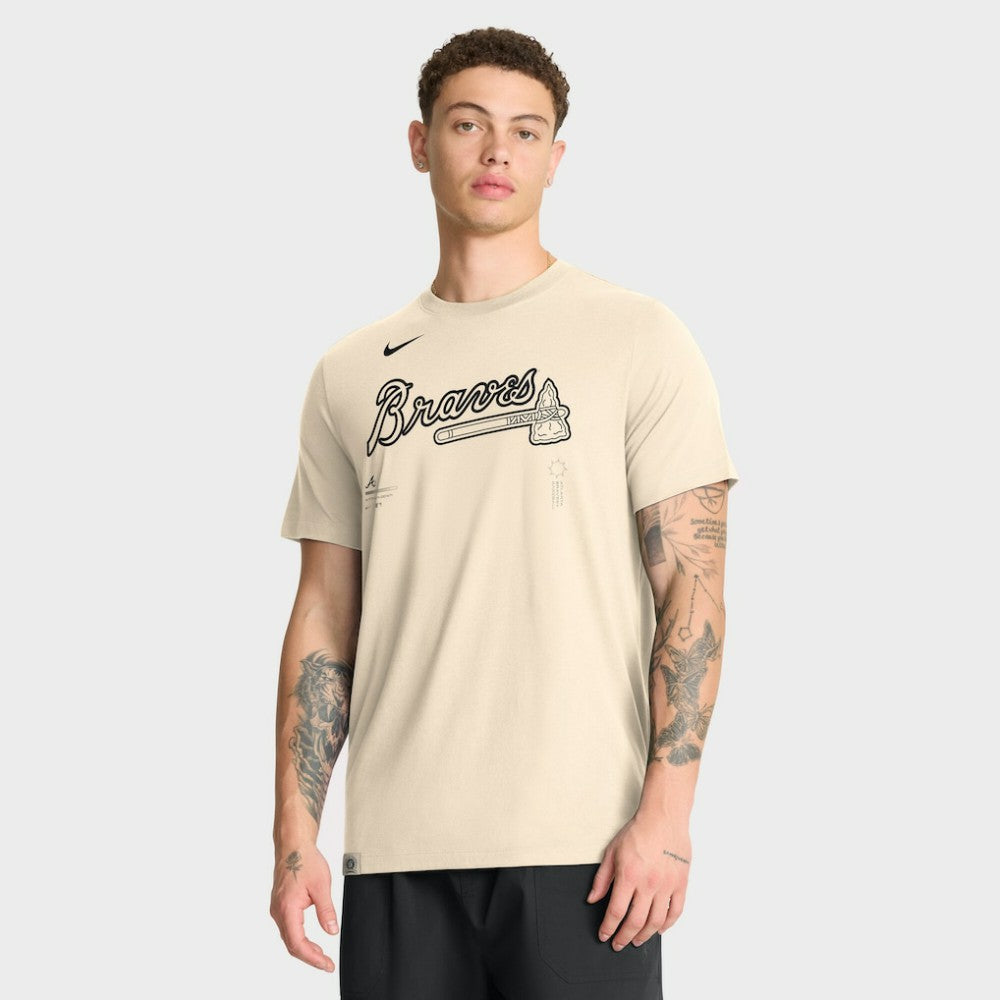 MLB Atlanta Braves Nike Wordmark Tri-Blend T-Shirt